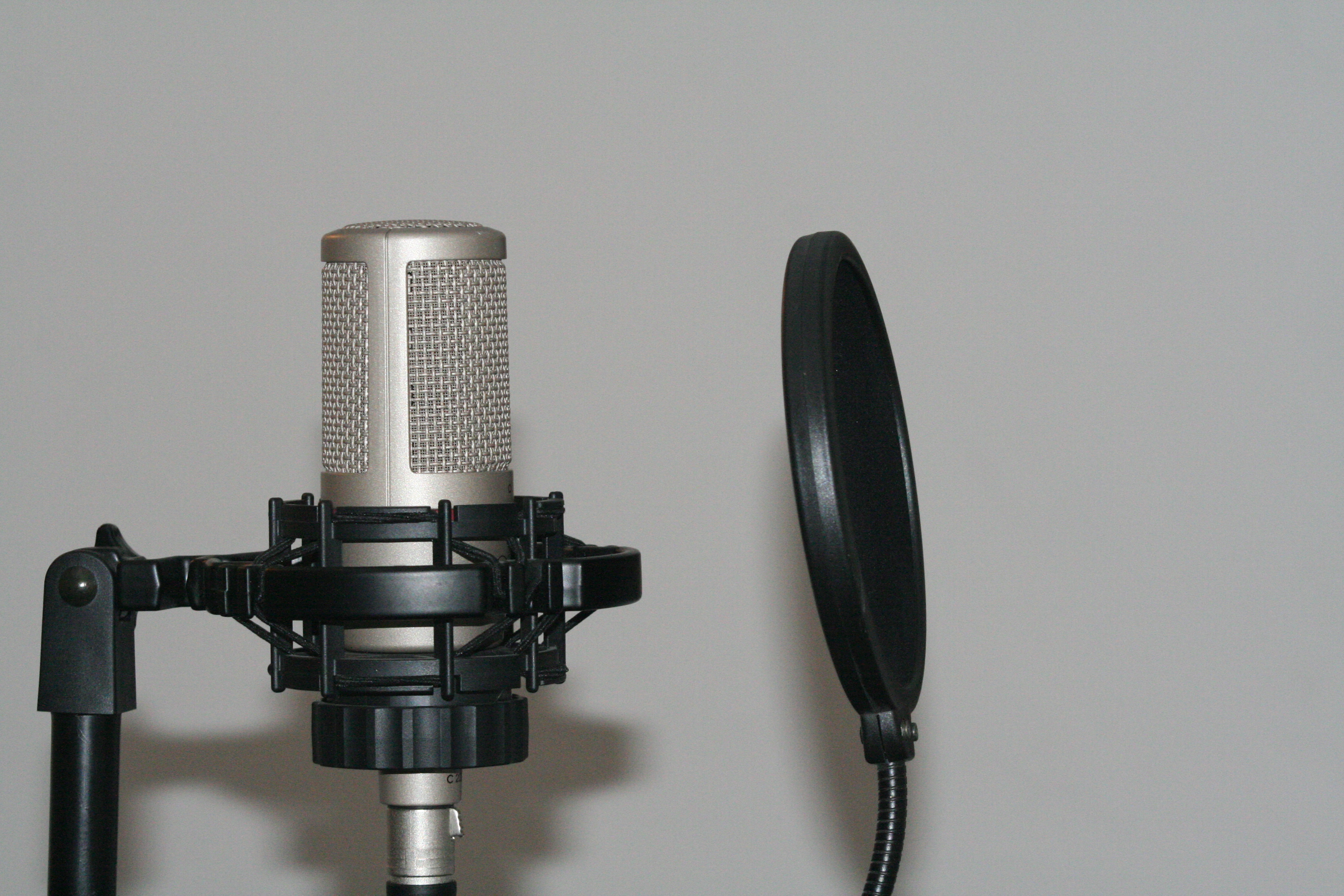 Microphone en studio