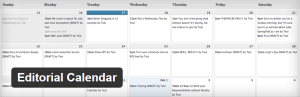 WordPress Editorial Calendar