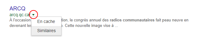 Trouvez des sites similaires avec Google
