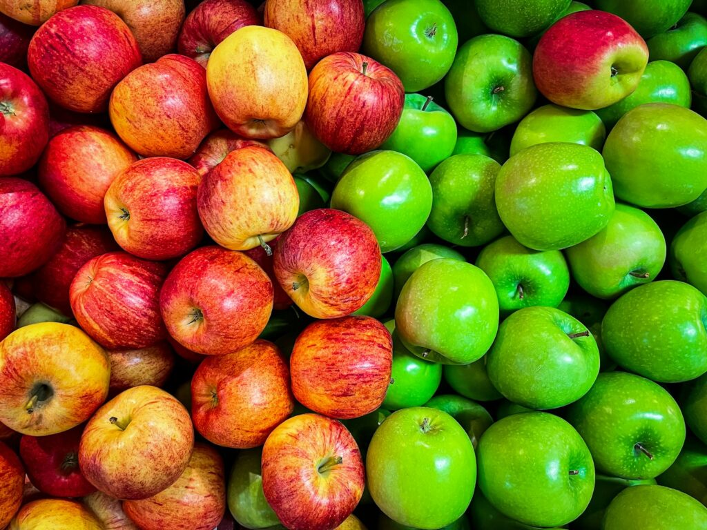 Des pommes de différentes saveurs