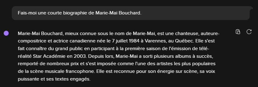 Courte bio de la chanteuse populaire Marie-Mai