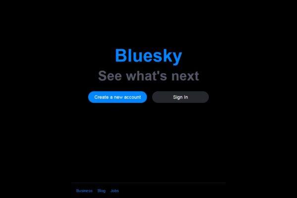 Bluesky Social sur l'écran d'un PC